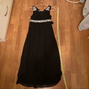 elegant black formal dress
